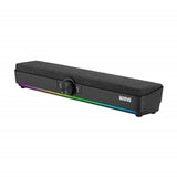 Marvo Scorpion SG-286 Bluetooth 5.3 Soundbar, Stereo Sound, USB Powered, Connect Wired, USB or Bluetooth, 7 Colour RGB Lighting, Volume Control, Black