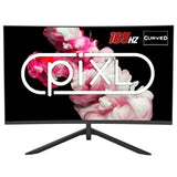 piXL CM27GF6D 27 Inch Curved Frameless Monitor, 165Hz, 6ms Response Time, HDR, Frameless, 1920x1080 Full HD, HDMIx2, Display Port, Black, VESA Mount