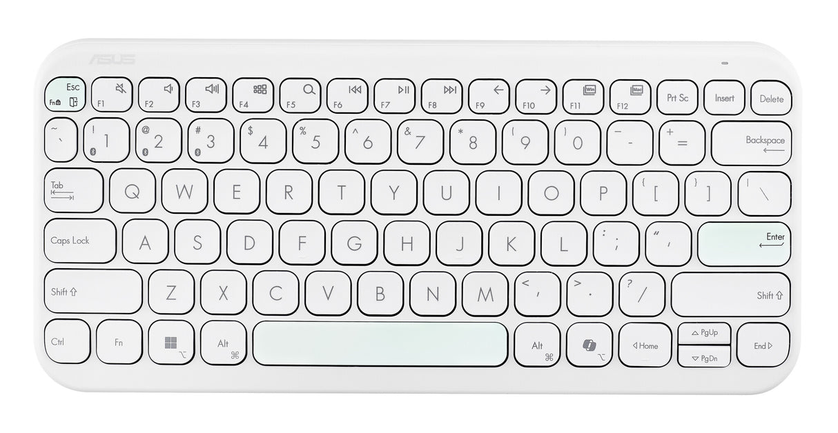 ASUS Marshmallow KW100 keyboard Home Bluetooth White