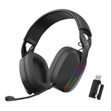 Marvo Scorpion HG9086W Gaming Headphones, Tri-Mode Connection, 2.4GHz Wireless, BT 5.3 or Wired, Stereo Sound, RGB - PC, Android, MAC OS, iOS, PS4, PS5 and Switch Compatible, 40mm Audio Drivers, Omnidirectional Mic