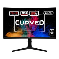 piXL CM27C7 27 Inch 165Hz Full HD Curved HDR Widescreen Gaming Monitor with AMD Freesync & NVidia G-Sync, 1ms Response Time, 165Hz Refresh Rate, DisplayPort, HDMI, USB-A, VESA Mount & Height Adjust