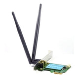 Prevo 1200mbps PCI-Express Dual Band Wireless AC Adapter with Detachable Antennas and Additional Low Profile Bracket