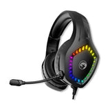 Marvo Scorpion H8360 Gaming Headphones, USB and 3.5mm, RGB Gaming Headset - PC, Xbox, Switch, PS5 and PS4 Compatible, Professional 40mm Audio Drivers, Omnidirectional Mic