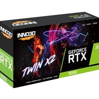 Inno3D NVIDIA GeForce RTX 3050 6GB TWIN X2 Graphics Card, 6GB GDDR6, 2304 CUDA Cores, 1470 MHz Boost Clock, Dual Fan, 1x DVI-D / 1x DisplayPort / 1x HDMI Port