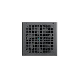 DeepCool PL750D 750W PSU, 120mm Silent Hydro Bearing Fan, 80 PLUS Bronze, Non Modular, UK Plug, Flat Black Cables, Stable with Low Noise Performance