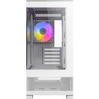 ANTEC CX500M Micro Tower Gaming Case, White, 2  x USB 3.0 / 1 x USB Type-C, Tempered Glass Side Panel, Micro-ATX/ITX