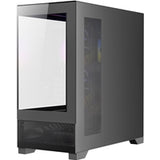 ANTEC CX500M Micro Tower Gaming Case, Black, 2  x USB 3.0 / 1 x USB Type-C, Tempered Glass Side Panel, Micro-ATX/ITX