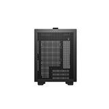 DeepCool CH160 Ultra-Portable Gaming Case Black Micro Tower with Tempered Glass Side Window Panel, Advanced Cooling, USB 3.0/USB-C Ports, Pre-Installed Fans, Mini-ITX