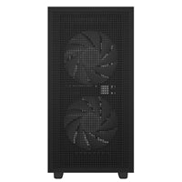 DeepCool CH360 Digital Gaming Case Black Mid Tower with Tempered Glass Side Window Panel, Advanced Cooling, USB 3.0/USB-C Ports, Pre-Installed Fans, Micro ATX/Mini-ITX