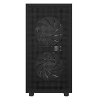 DeepCool CH360 Digital Gaming Case Black Mid Tower with Tempered Glass Side Window Panel, Advanced Cooling, USB 3.0/USB-C Ports, Pre-Installed Fans, Micro ATX/Mini-ITX