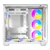 ANTEC Constellation C5 White ARGB Case, 270' Full-view tempered glass, Dual Chamber, Support back-connect motherboards, 7 x ARGB PWM fans with built-in fan controller, ATX, Micro-ATX, ITX