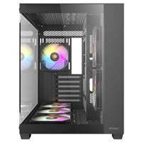 ANTEC CX800 Mid Tower Gaming Case, Black, 270 Full-view tempered glass, 6x 120mm RGB fans, 1x USB 2.0 / 1x USB 3.0, ATX, Micro ATX, ITX