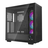 DeepCool Morpheus Case, Gaming, Black, Full Tower, 4 x USB 3.0 / 1 x USB Type-C, Tempered Glass Side Window Panel, 1x 420mm ARGB side fan, Mini-ITX / M-ATX / ATX / E-ATX