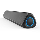 Prevo MS03 Wireless Bluetooth Speaker with Bluetooth, USB & SD, Space-Saving Wireless Speaker for TV, Home Entertainment System, PC, Mobile Device & Gaming Consoles