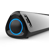 Prevo MS03 Wireless Bluetooth Speaker with Bluetooth, USB & SD, Space-Saving Wireless Speaker for TV, Home Entertainment System, PC, Mobile Device & Gaming Consoles