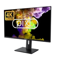 piXL CM28F10 28 Inch 4K Monitor, LED Widescreen, 2160p, 5ms Response Time, 60Hz Refresh, HDMI / Display Port, 16.7 Million Colour Support, VESA Mount, Black Finish, 3 Year Warranty