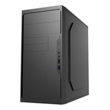 CiT Work Micro-ATX PC Case with USB 3.0, HD Audio, and Efficient Cooling. Compact Steel Design for Home and Office Builds