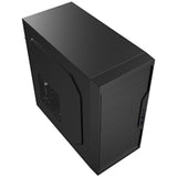 CiT Work Micro-ATX PC Case with USB 3.0, HD Audio, and Efficient Cooling. Compact Steel Design for Home and Office Builds