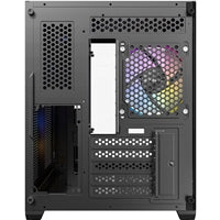 ANTEC CX600M Mini Tower Gaming Case, Black, 270 Full-View Tempered Glass with Exotic Wood, Up to 9 x 120 mm RGB Fans, 1 x USB 3.0 / 1 x USB Type-C, Micro ATX, ITX