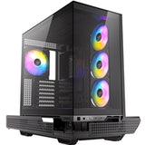 Antec C7 ARGB Mid Tower Tempered Glass PC Gaming Case - Black, 3x 120mm & 1x 140mm ARGB Fans, USB 3.2 Gen2, EATX/ATX/mATX/mITX Support