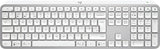 Logitech 920-011585 keyboard Universal RF Wireless + Bluetooth QWERTY UK English Aluminium, White