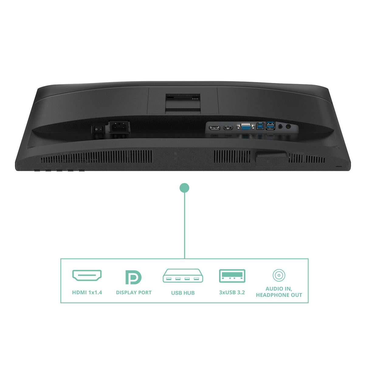 AOC 24P4U computer monitor 60.5 cm (23.8") 1920 x 1080 pixels Full HD Black