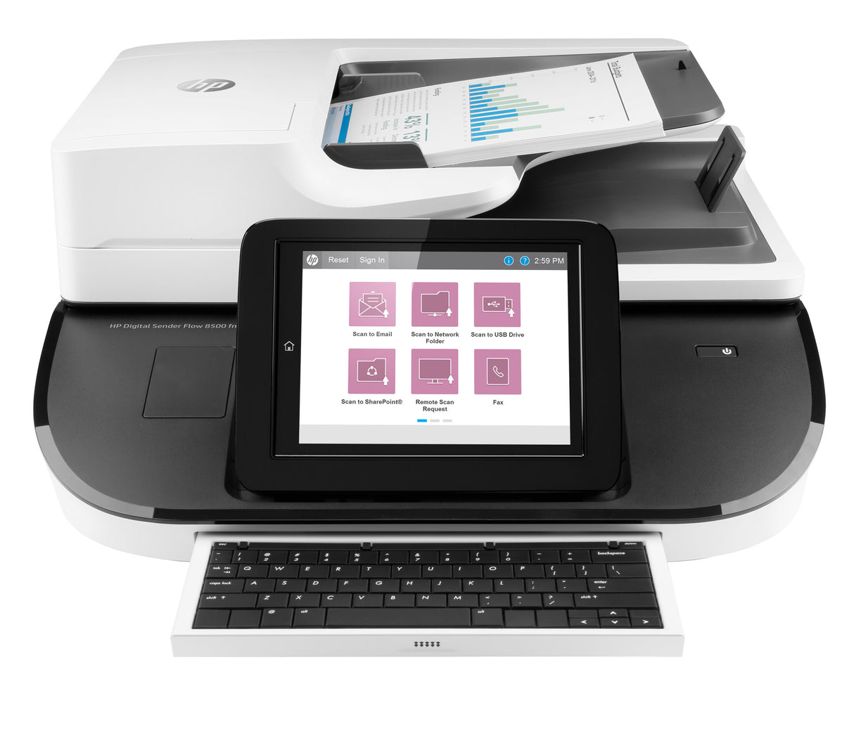 HP Digital Sender Flow 8500 fn2 Flatbed scanner