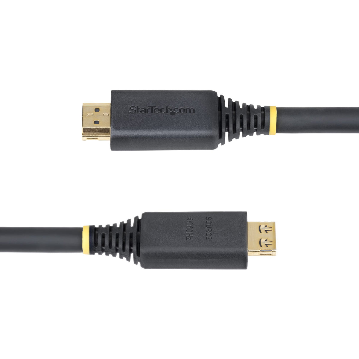 StarTech.com 10m (33ft) Active High Speed HDMI Cable with Gripping Connectors, 4K 60Hz/1440p 144Hz, HDR10/HDCP 2.2/ARC, 18Gbps, UHD HDMI Cord for TV/Monitor/Display, TPE Jacket