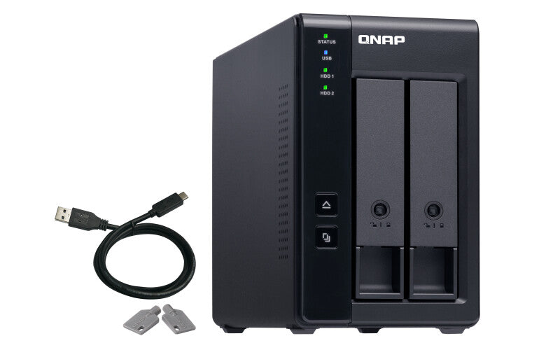 QNAP TR-002 HDD/SSD enclosure Black 2.5/3.5"