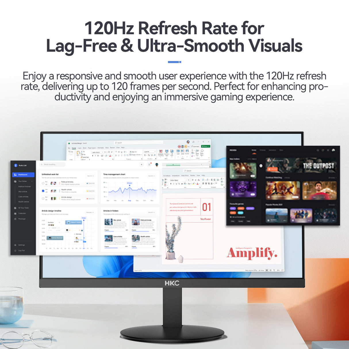 HKC V2418S 24 Monitor computer monitor 60.5 cm (23.8") 1920 x 1080 pixels Full HD