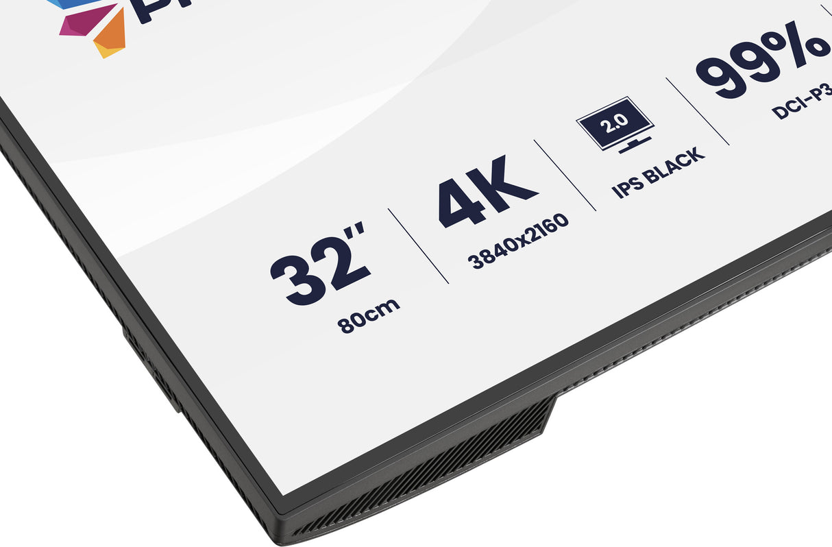 iiyama ProGraphic HB3201UHSNP-B1 computer monitor 80 cm (31.5") 3840 x 2160 pixels 4K Ultra HD Black