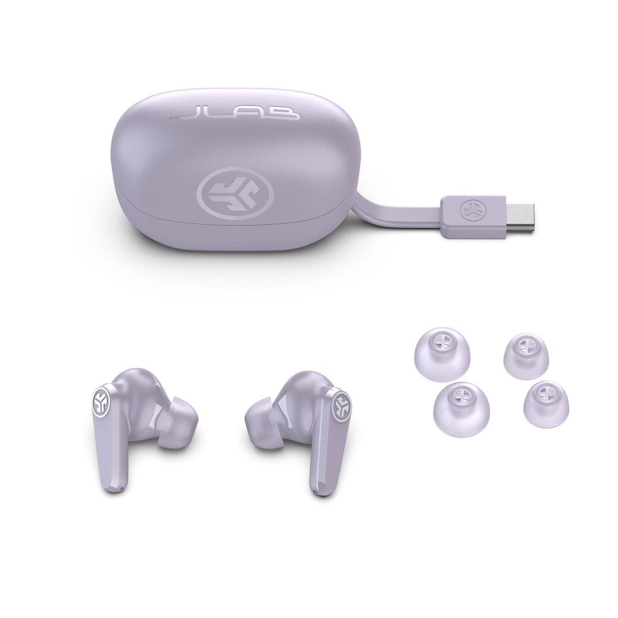 JLab Go Pods ANC Headset True Wireless Stereo (TWS) In-ear Calls/Music Bluetooth Lilac