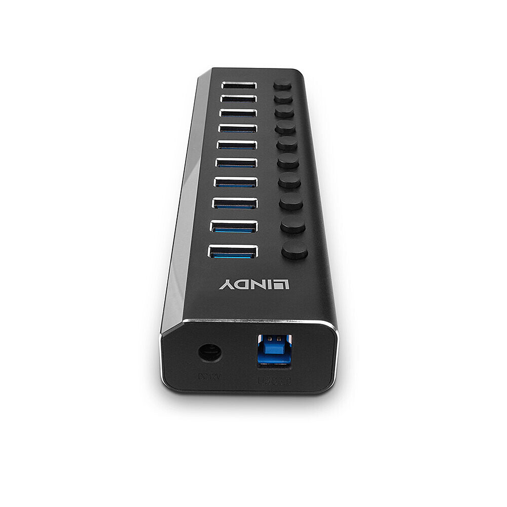 Lindy 10 Port USB 3.0 Hub with On/Off Switches