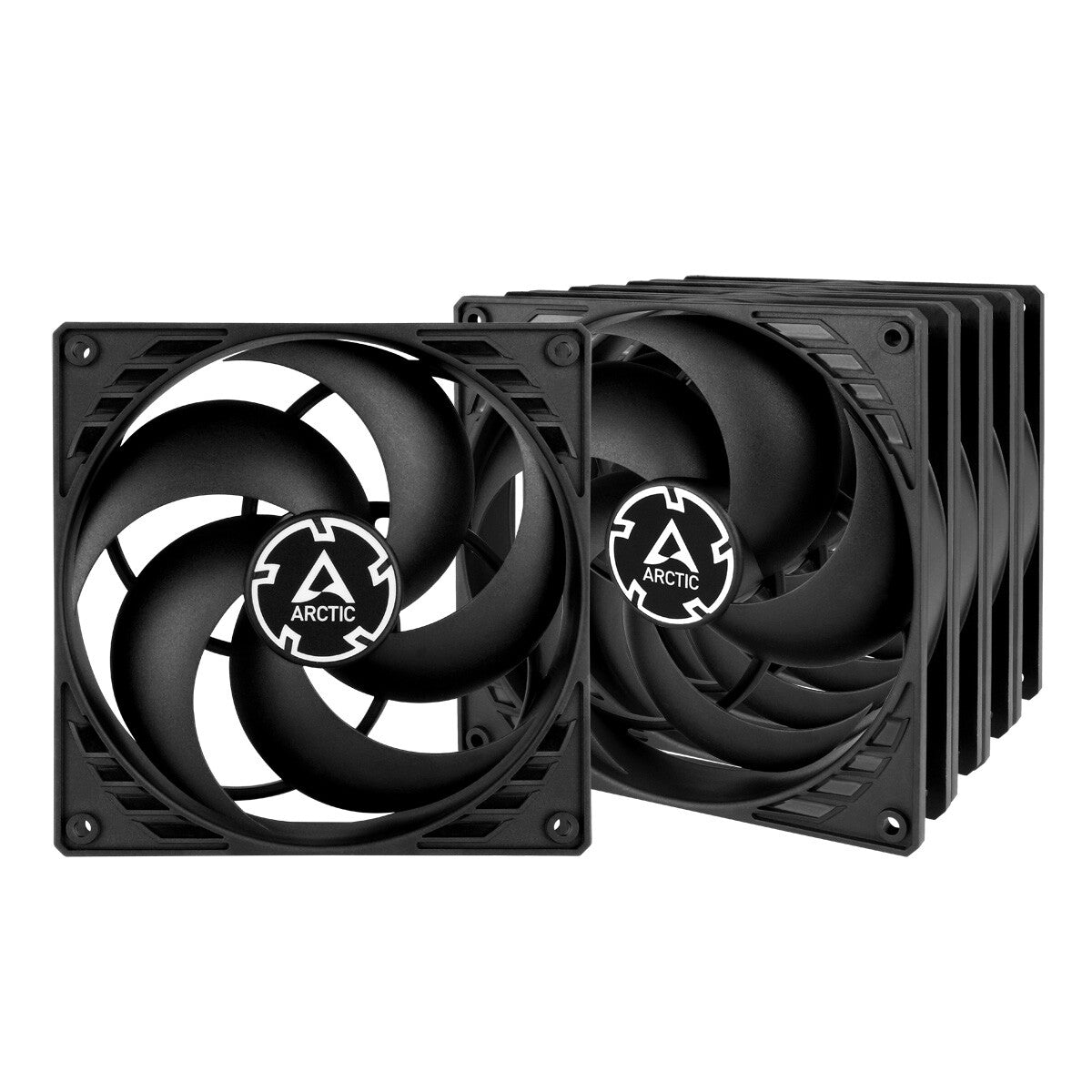 Arctic P14 Ventiladores de caja de 14 cm con presión optimizada x5, negro, fluido dinámico, 1700 RPM, paquete económico (5 ventiladores)