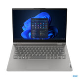 Lenovo ThinkBook 14s Yoga G3 IRU Intel® Core™ i7 i7-1355U Hybrid (2-in-1) 35.6 cm (14") Touchscreen Full HD 16 GB DDR4-SDRAM 512 GB SSD Wi-Fi 6 (802.11ax) Windows 11 Pro UK English Grey