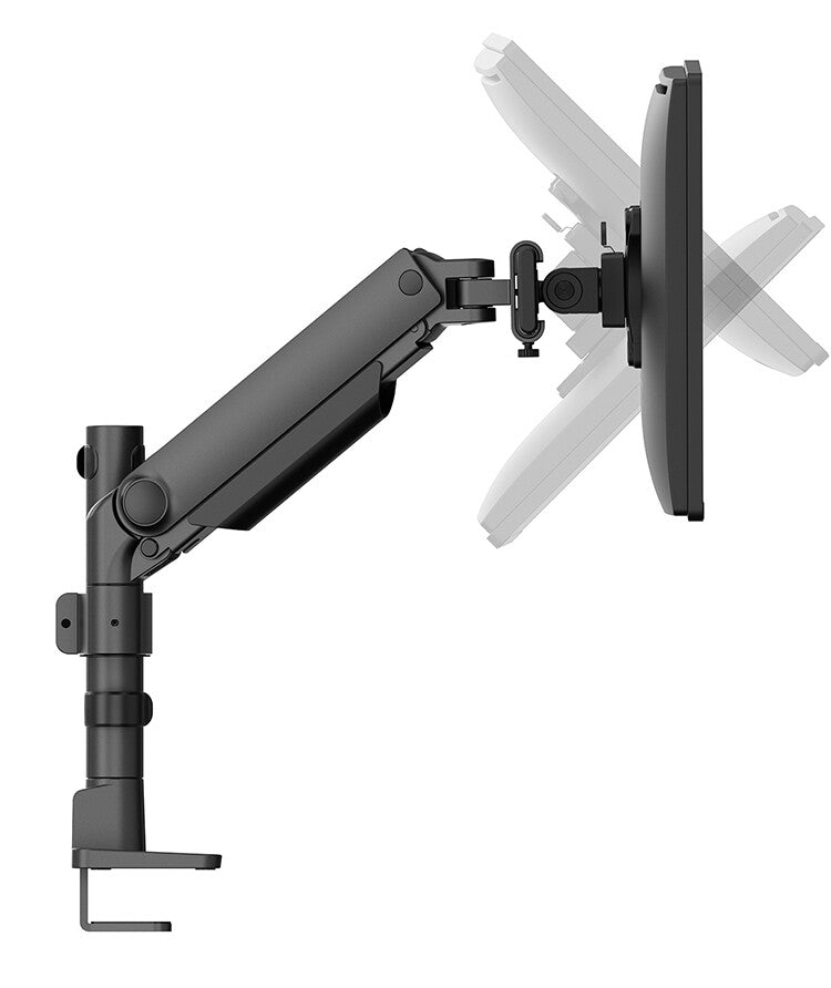 Neomounts DS65S-950BL2 Monitor arm 24-34" - gas spring - Topfix - multi-adjustable - 180°-stop
