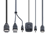 StarTech.com 2-Port Hybrid USB-C HDMI Cable KVM Switch, 4K 60Hz, Compact KVM with 6ft/1.8m USB-A/HDMI/Audio & 4ft/1.2m USB-C Integrated Host Cables, Bus Powered - Remote Push Button/Hotkey Switching