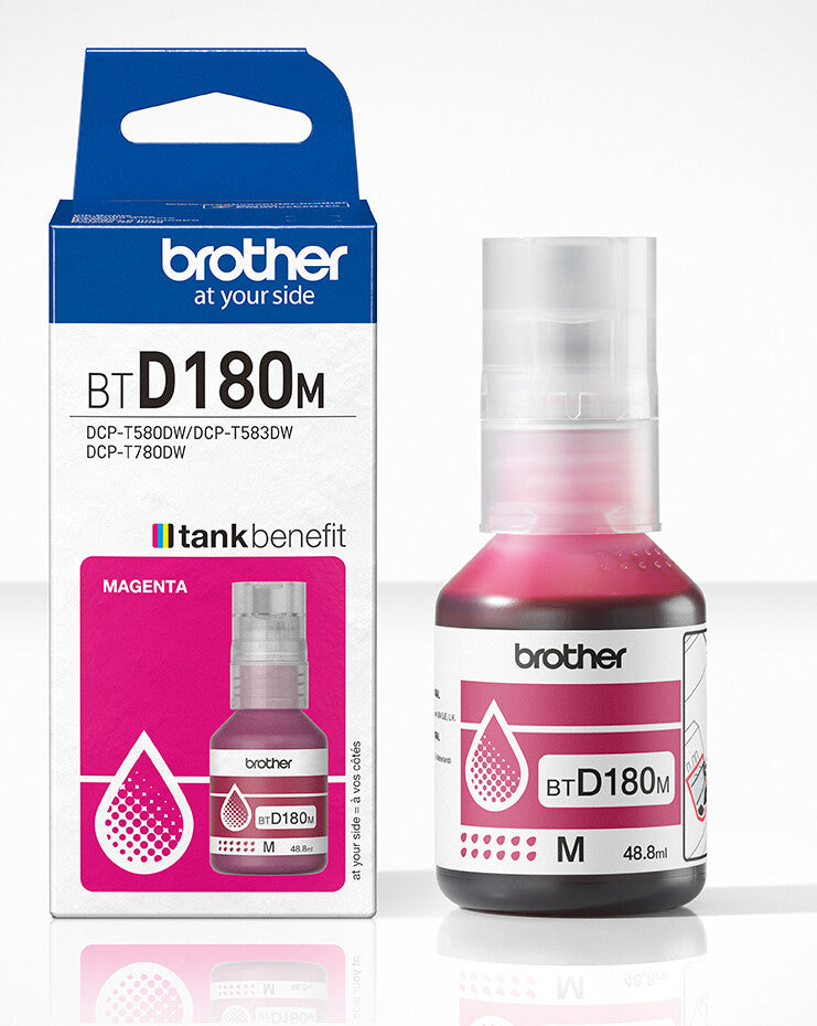 Brother BTD180M Magenta Genuine Ink Bottle