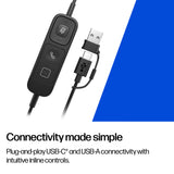 HP Poly Mission 415 Monaural USB Wired Headset (Bulk)