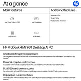 HP ProDesk 4 Mini G1i Intel Core Ultra 5 235T 16 GB DDR5-SDRAM 256 GB SSD Windows 11 Pro Mini PC AI PC Black