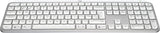 Logitech 920-011585 keyboard Universal RF Wireless + Bluetooth QWERTY UK English Aluminium, White