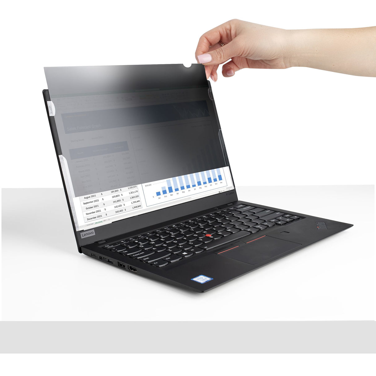 StarTech.com 13.3in Laptop Privacy Screen - Anti-Glare Privacy Filter for Widescreen (16:9) Displays - Laptop Monitor Screen Protector with 51% Blue Light Reduction - Reversible Matte/Glossy Sides - TAA