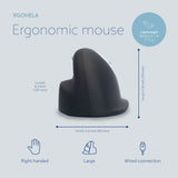 R-Go Tools Ergonomic mouse R-Go HE Break with break software, large (hand size ≥ 185 mm), right-handed, Wired, black