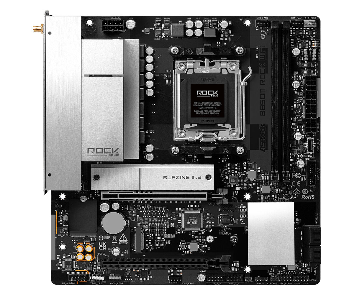 Asrock B850M Rock WiFi AMD B850 Socket AM5 micro ATX