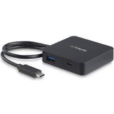 StarTech.com USB C Multiport Adapter - Portable USB-C Mini Dock 4K HDMI Video - Gigabit Ethernet, USB 3.0 Hub (1x USB-A 1x USB-C) - USB Type-C Multiport Adapter - Thunderbolt 3 Compatible