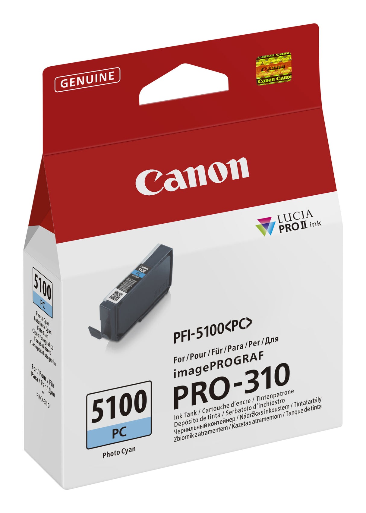 Canon PFI-5100 PC ink cartridge 1 pc(s) Original Photo cyan