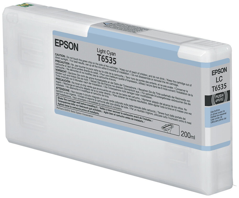 Epson T6535 Light Cyan Ink Cartridge (200ml)