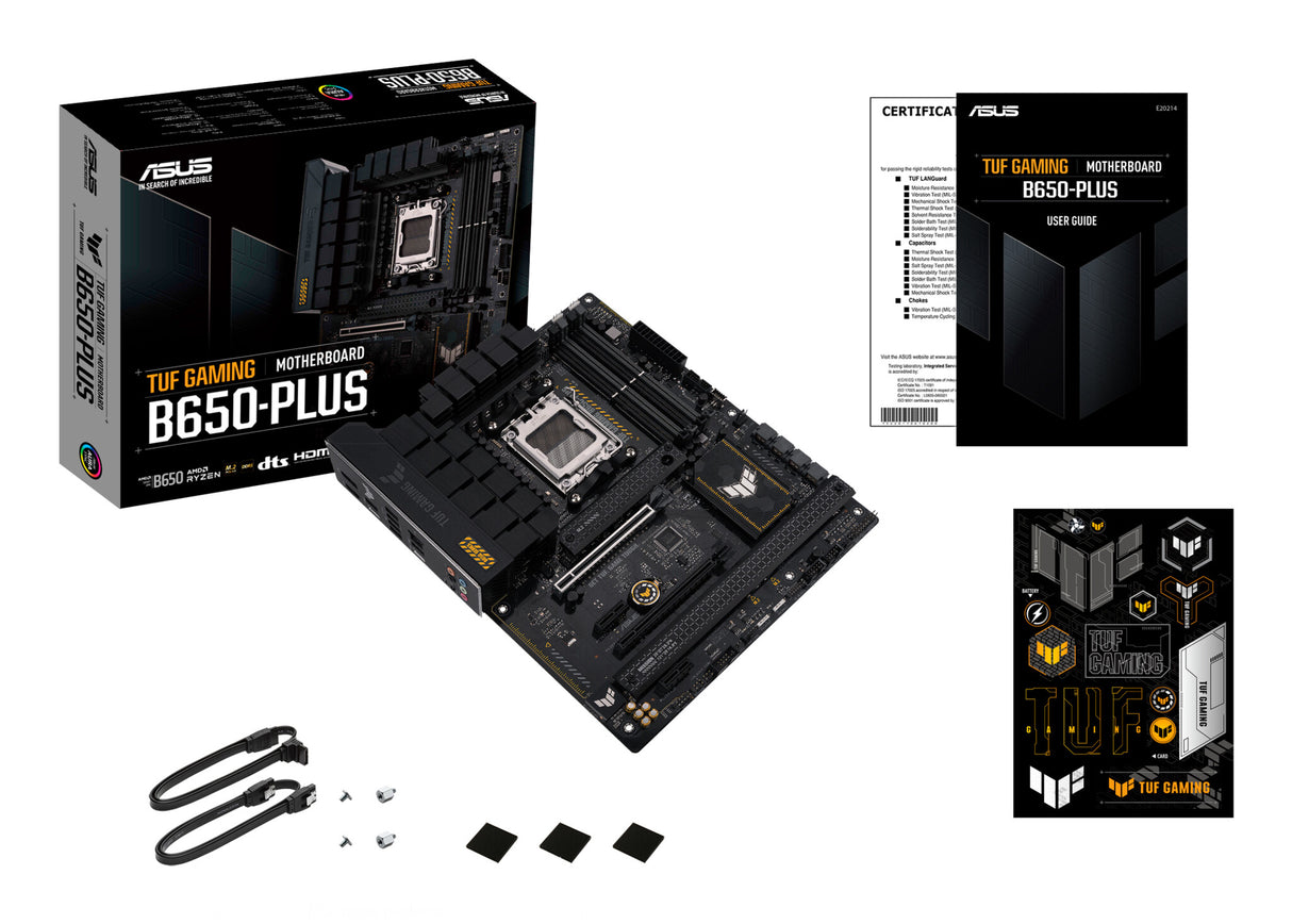 Asus TUF GAMING B650-PLUS, AMD B650, AM5, ATX, 4 DDR5, HDMI, DP, LAN 2,5G, PCIe5, 3x M.2
