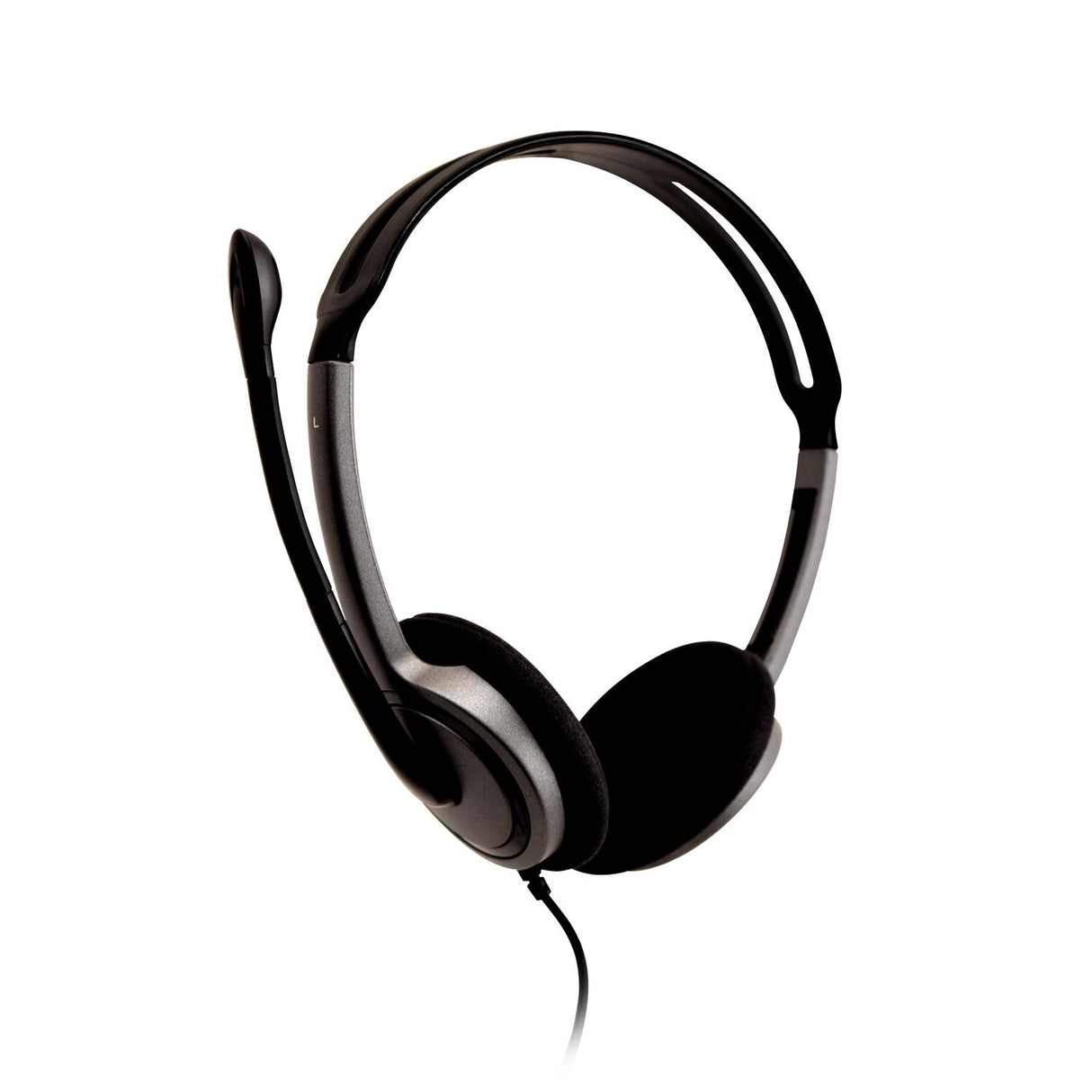 V7 HA212-2EP headphones/headset Wired Head-band Calls/Music Black, Silver