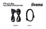 iiyama ProLite 24” IPS 3-side borderless monitor with height adjustable stand